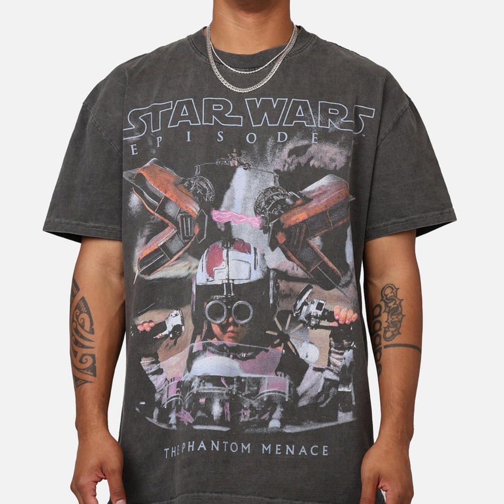 Culture king oversized phantom menace/ Anikan Star Wars t shirt